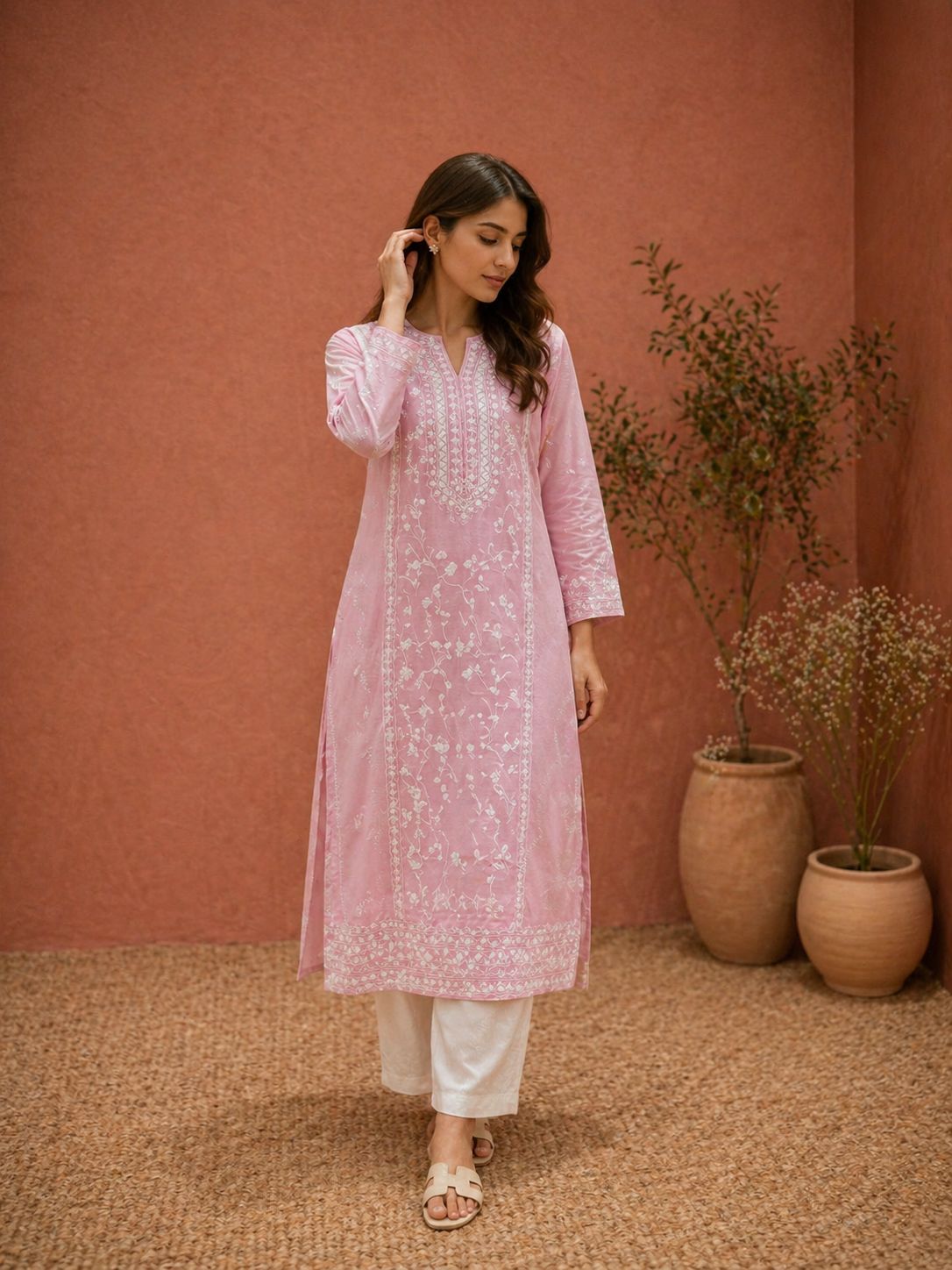 summer kurta (pink)