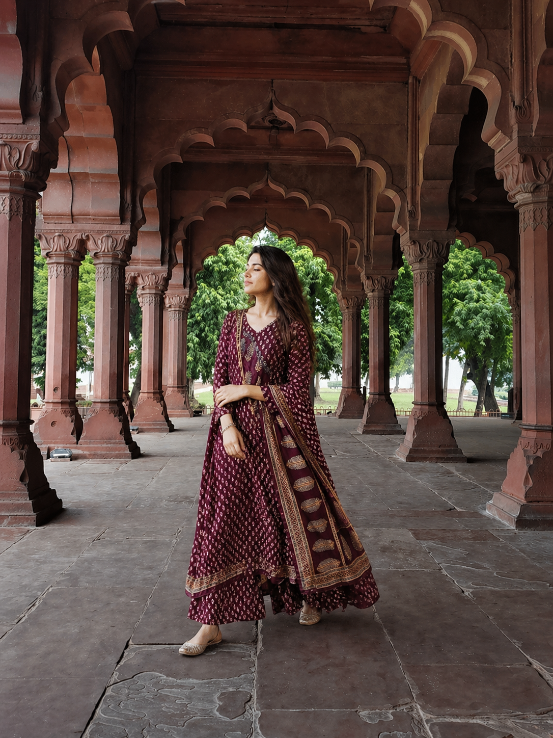 Ajrak print Kurti