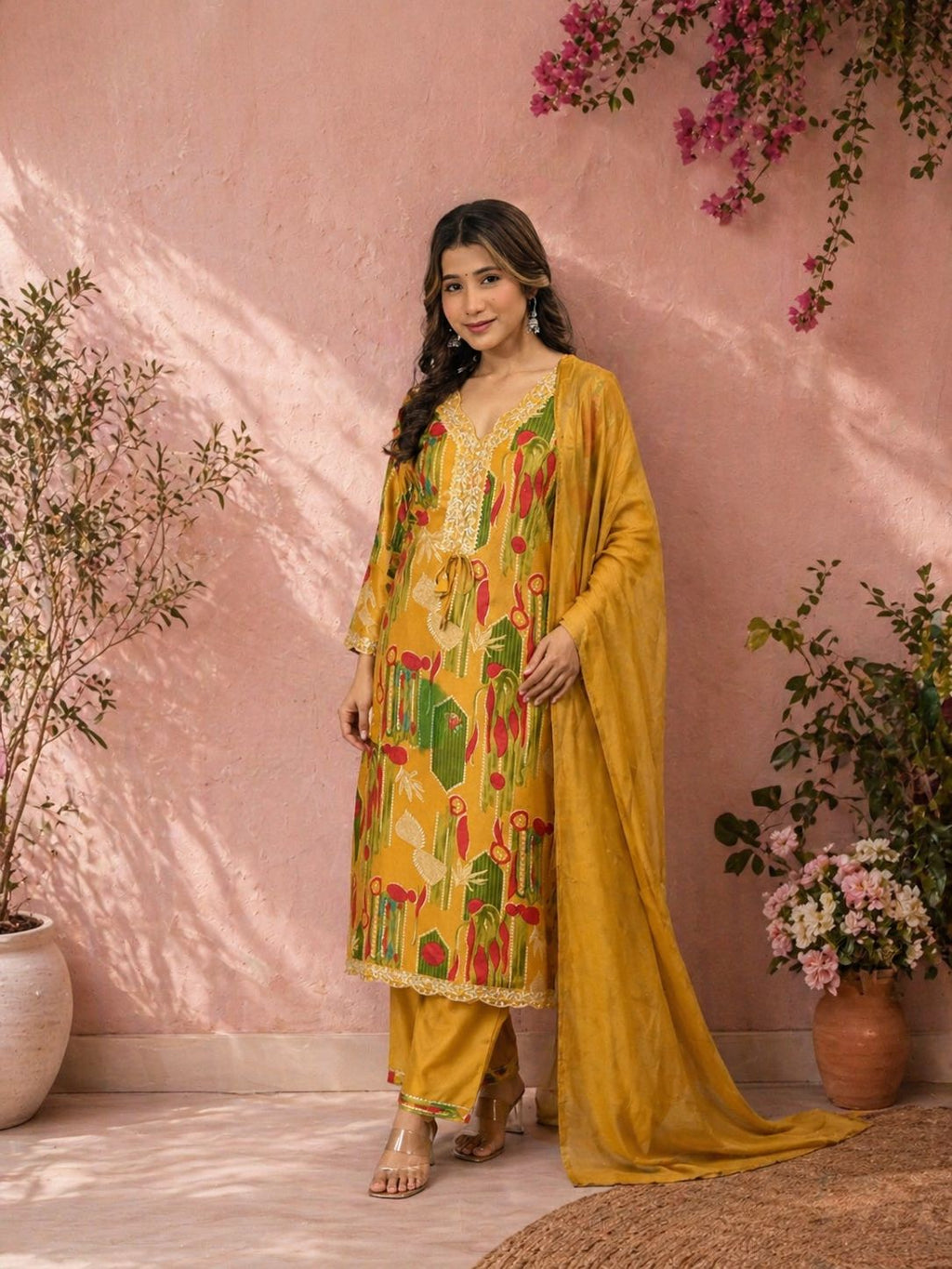 Rayon KURTA yellow