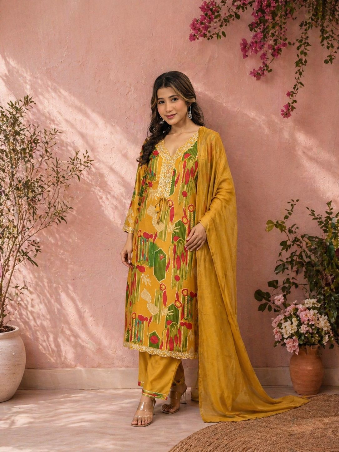 Rayon KURTA yellow