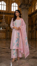 summer Khaadi kurta (pink)