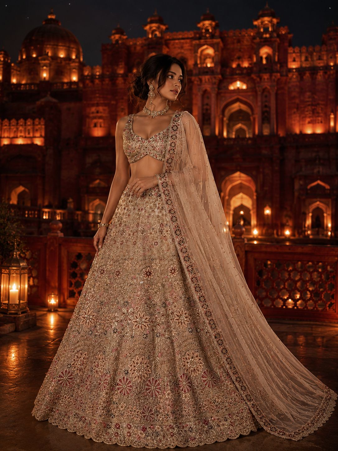 White luxury Lehenga