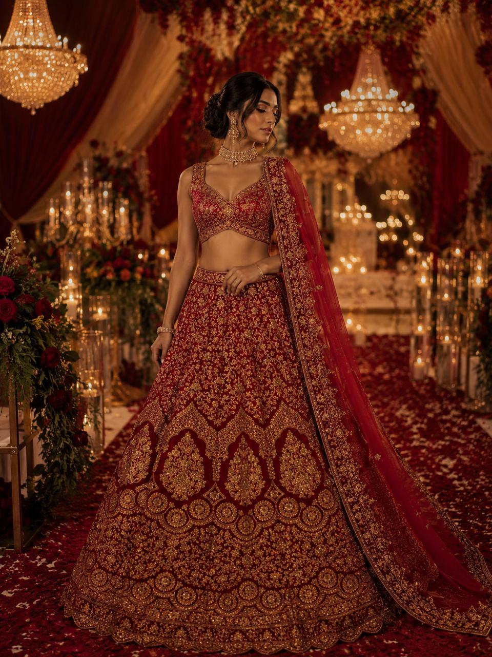 Bridal red Lehenga